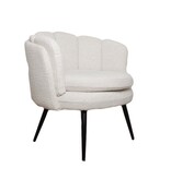 High five fauteuil wit parelmoer (bouclé)