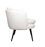 High five fauteuil wit parelmoer (bouclé)