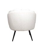 High five fauteuil wit parelmoer (bouclé)