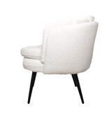 High five fauteuil wit parelmoer (bouclé)