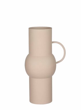 KantoormeubelenPlus Jari Vaas - L19 x B16 x H36 cm - Metaal - Lichtroze
