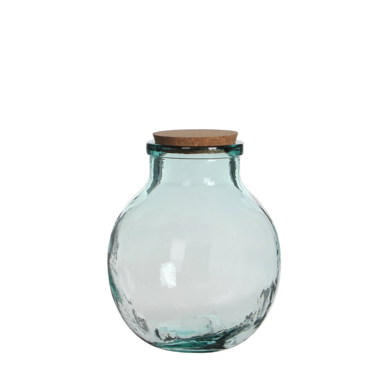 KantoormeubelenPlus Olly Vaas - H25 x Ø21 cm - Gerecycled Glas - Transparant