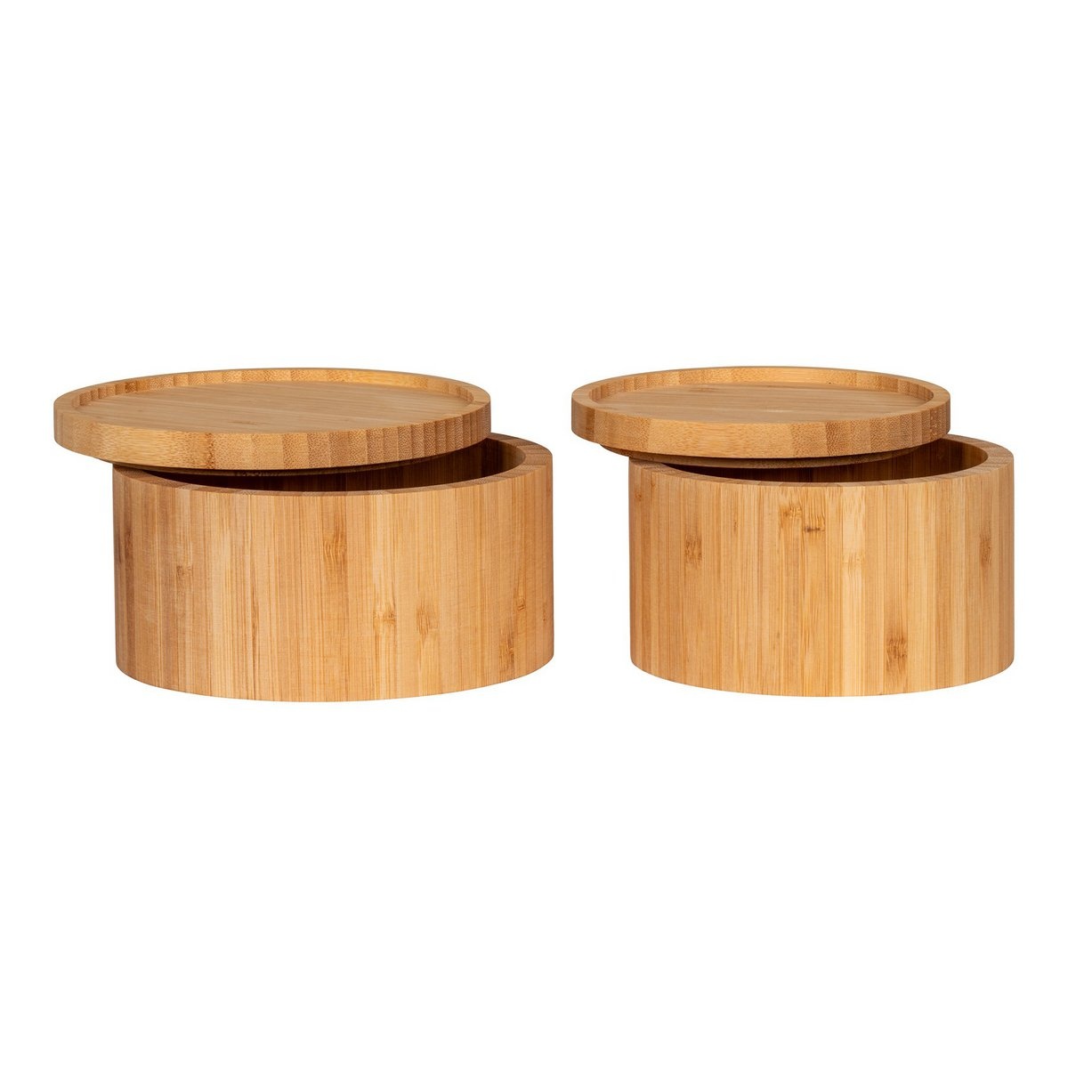 Chefalu Opbergdoos - Opbergdoos, bamboe, naturel, set van 2