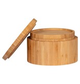 KantoormeubelenPlus Chefalu Opbergdoos - Opbergdoos, bamboe, naturel, set van 2