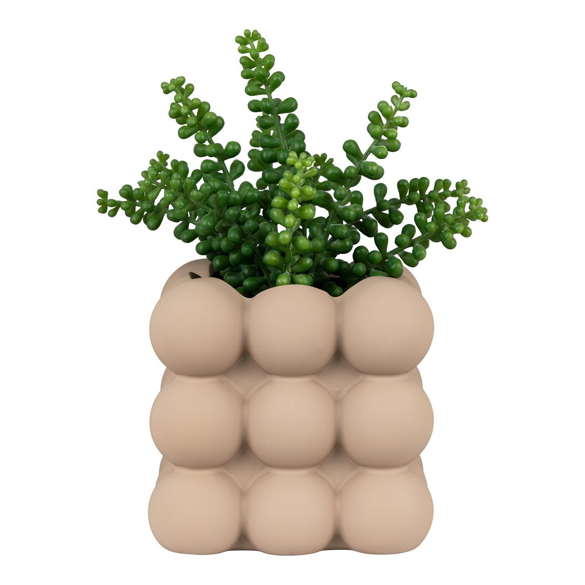 KantoormeubelenPlus Bloempot - Bloempot in keramiek, bruin, 13,5x13,5x13 cm