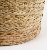 VidaXL Anne Mand voor Planten - Set van 2 - H28 x Ø30 cm - Zeegras - Lichtbruin