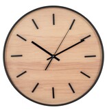 KantoormeubelenPlus Kensington Wandklok - Wandklok, zwart, geruisloos uurwerk, rond, ø35 cm
