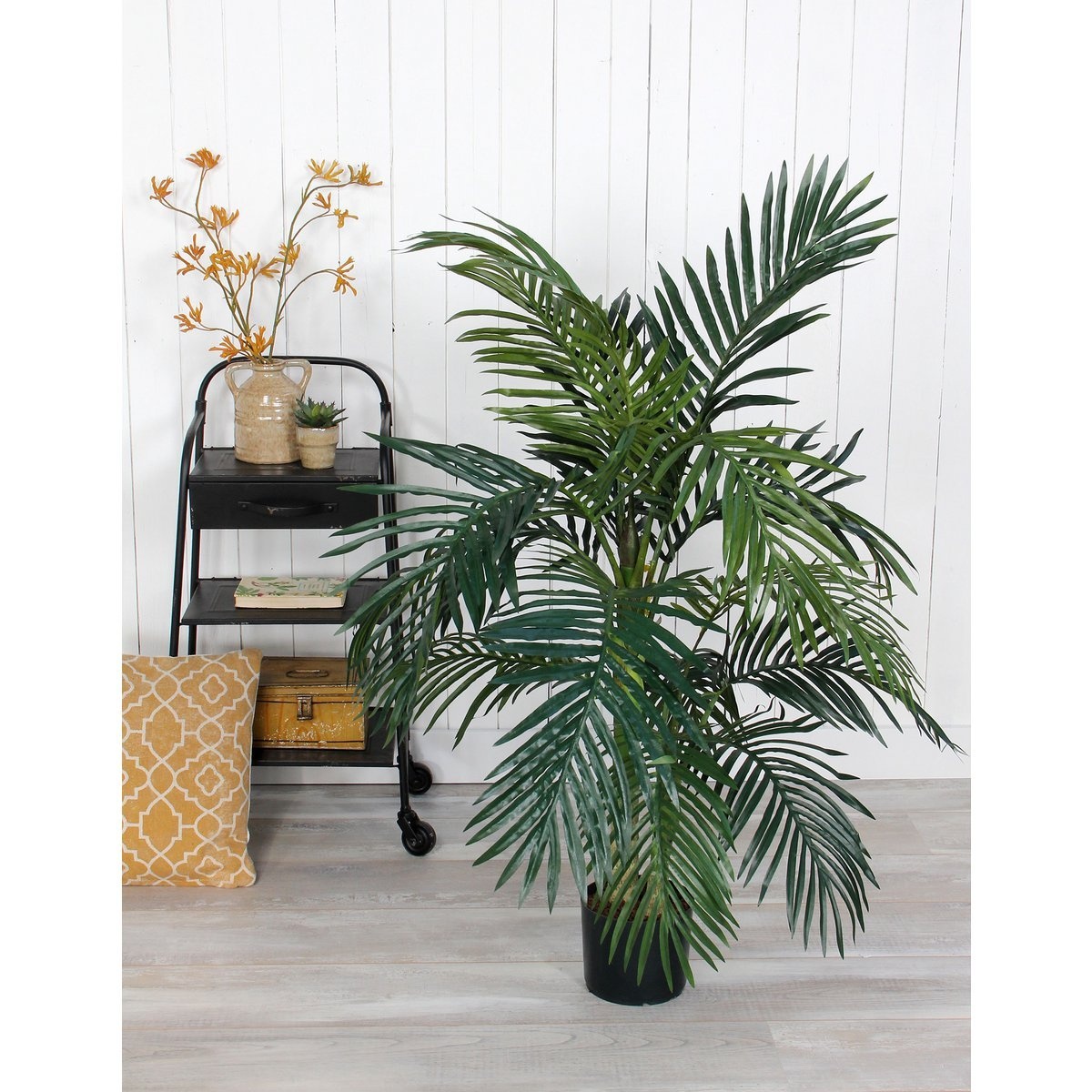 KantoormeubelenPlus Areca palm Kunstplant - H120 x Ø100 cm - Groen