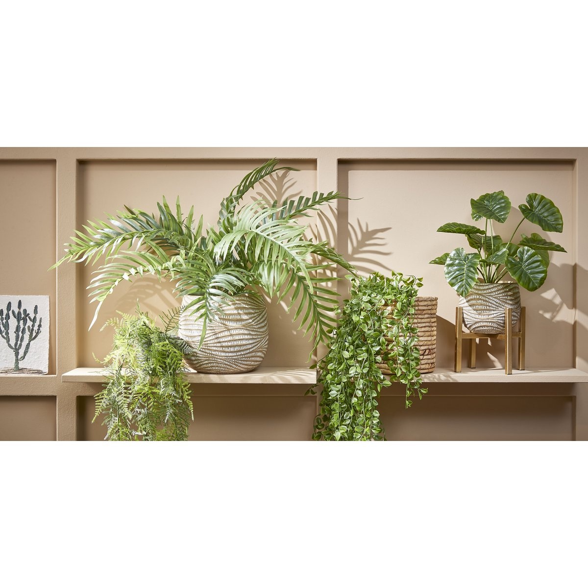 KantoormeubelenPlus Ficus Kunst Hangplant - H81 cm - Groen