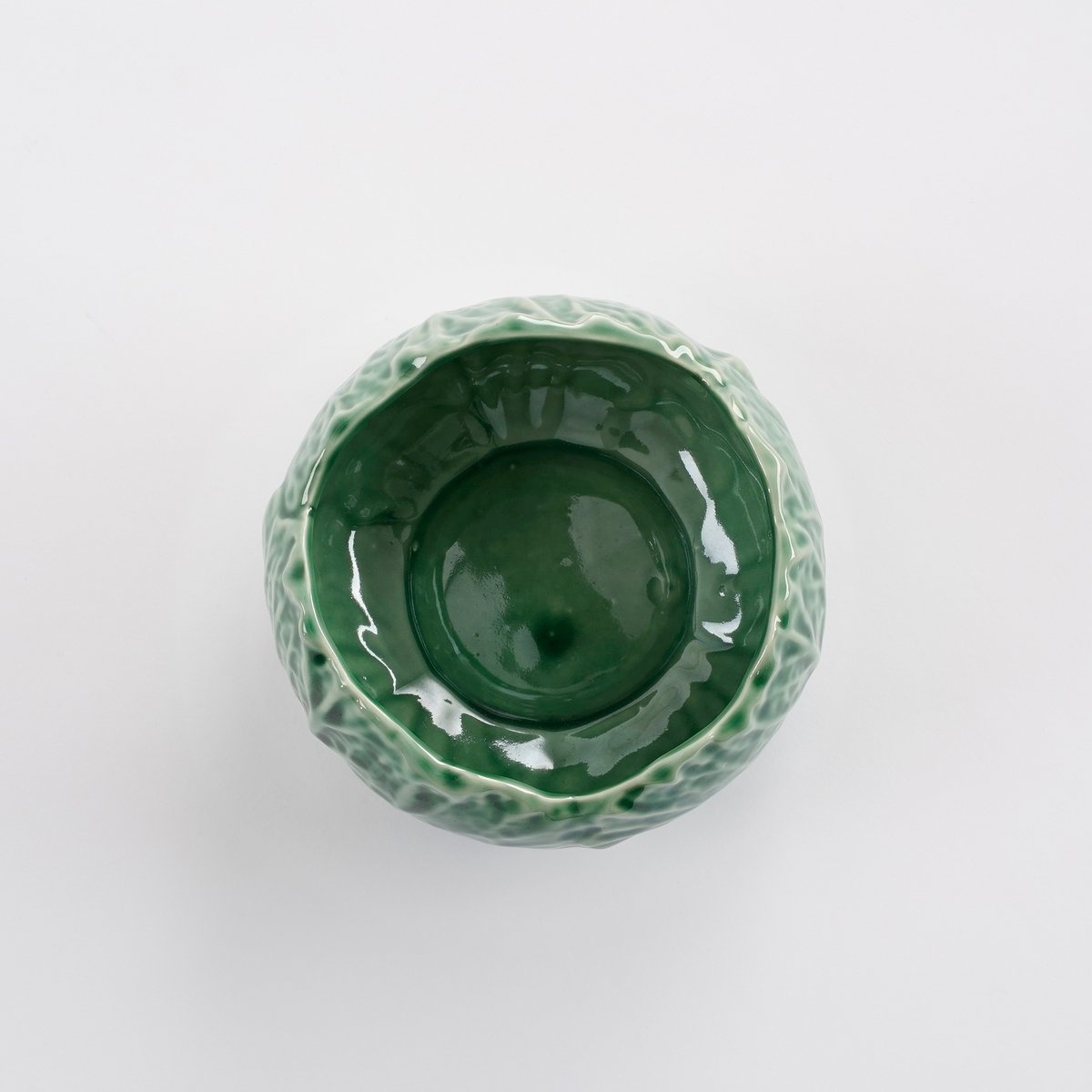 KantoormeubelenPlus Kool Bloempot- H7 x Ø12 cm - Porselein - Groen