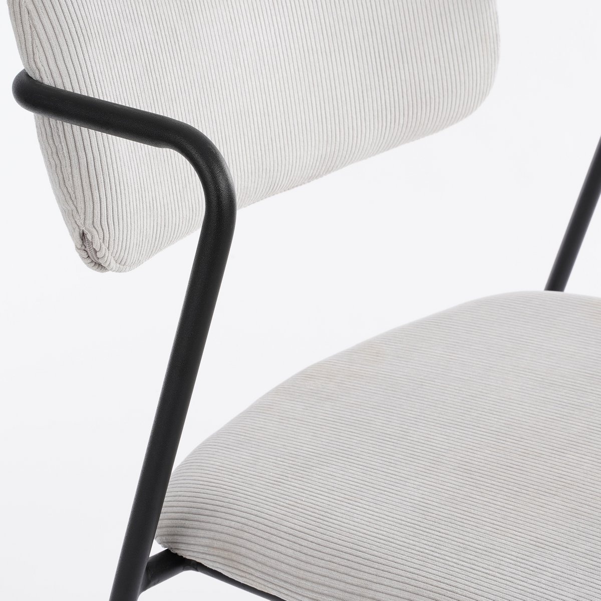 KantoormeubelenPlus Nanet Eetkamerstoel - Velvet - Zilver