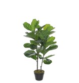 KantoormeubelenPlus Ficus Lyrata Kunstplant - H100 x Ø60 cm - Groen