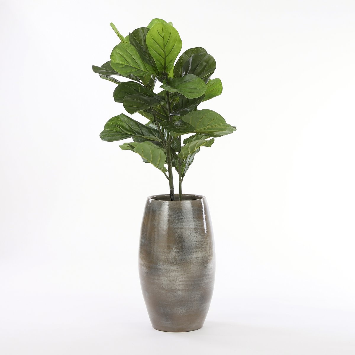 KantoormeubelenPlus Ficus Lyrata Kunstplant - H100 x Ø60 cm - Groen