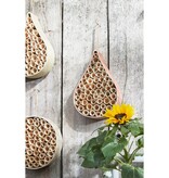 KantoormeubelenPlus Orion Insectenhotel - L27 x B19 x H6 cm - Donkerroze