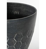VidaXL Bravo Bloempot voor Buiten - H40 x Ø45 cm - Lichtgewicht Kunststof - Zwart