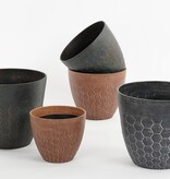 VidaXL Bravo Bloempot voor Buiten - H40 x Ø45 cm - Lichtgewicht Kunststof - Zwart