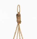 VidaXL Marcia Plantenmand Hangend voor Buiten - H20 x Ø40 cm - Rotan - Grijs