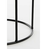 Favani Bloempot op Standaard - Set van 3 - H80 x Ø28 cm - Metaal - Zwart