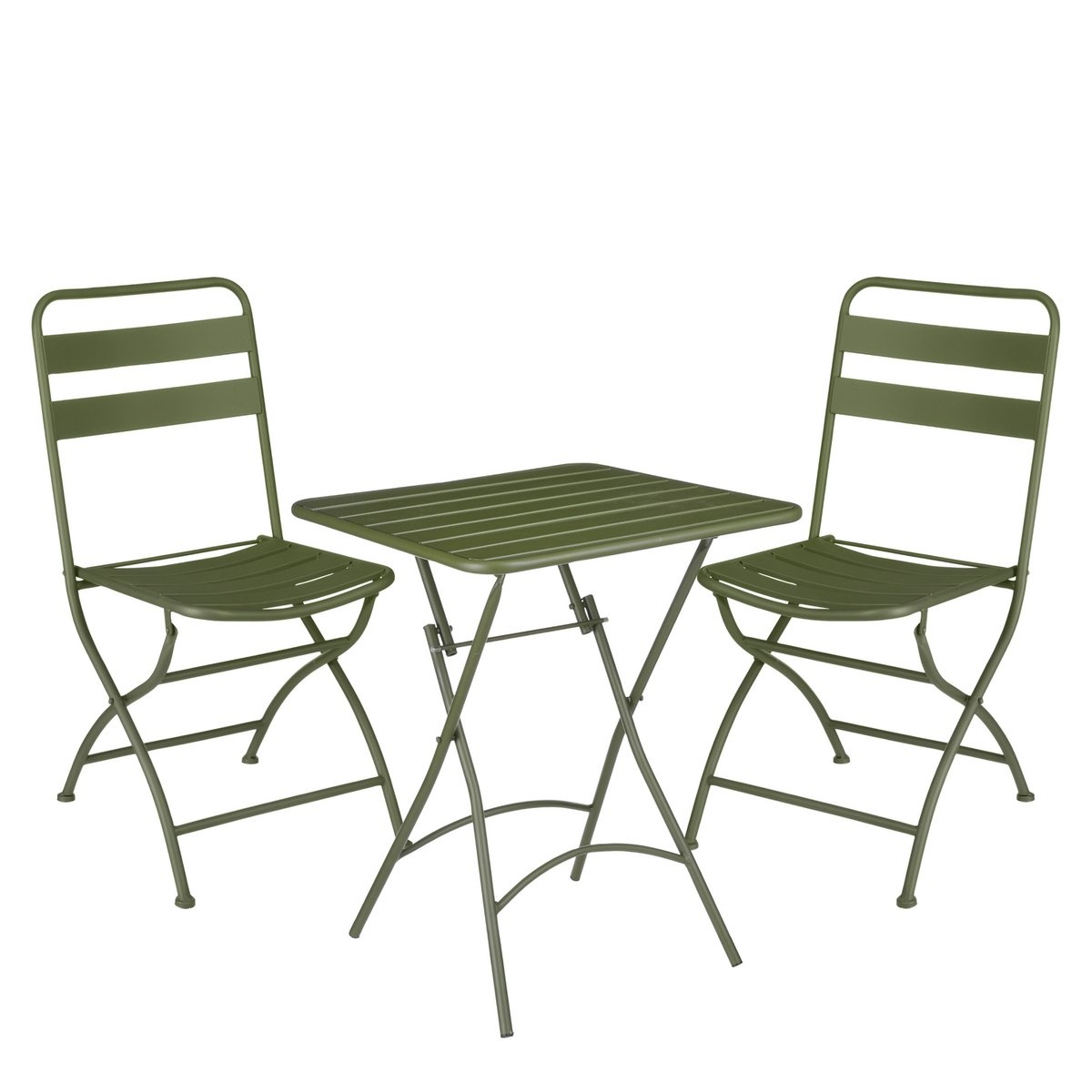 KantoormeubelenPlus Evita Bistroset - Set van 3 - Metaal - Donkergroen