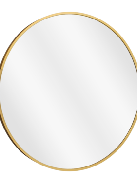 KantoormeubelenPlus Rossi Wandspiegel - H3 x Ø60 cm - Metaal - Goud