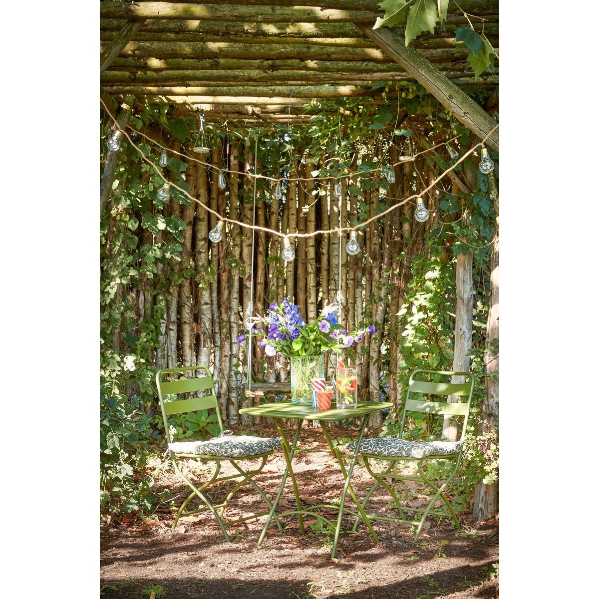 KantoormeubelenPlus Evita Bistroset - Set van 3 - Metaal - Donkergroen