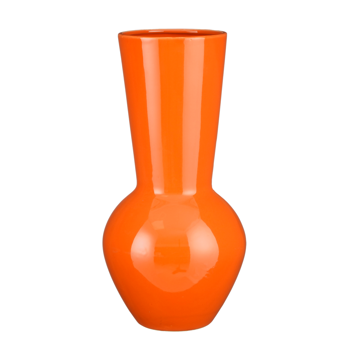 KantoormeubelenPlus Lora Vaas - H45 x Ø23 cm - Keramiek - Oranje