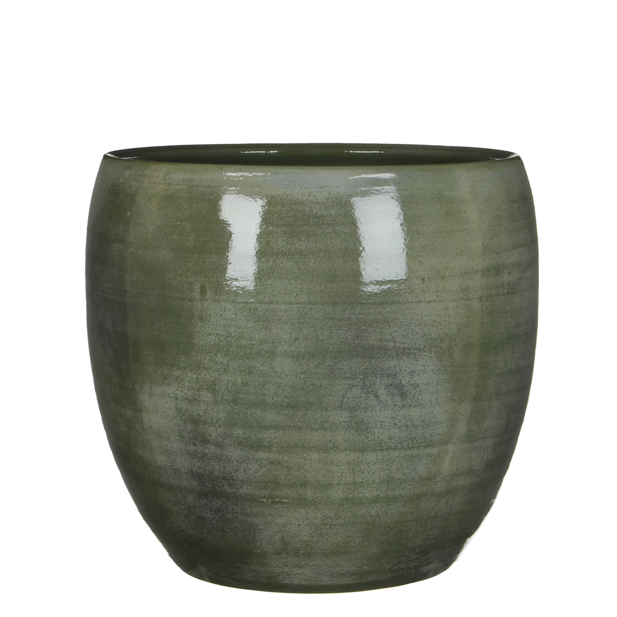 VidaXL Lester Bloempot - H31 x Ø33 cm - Terracotta - Groen