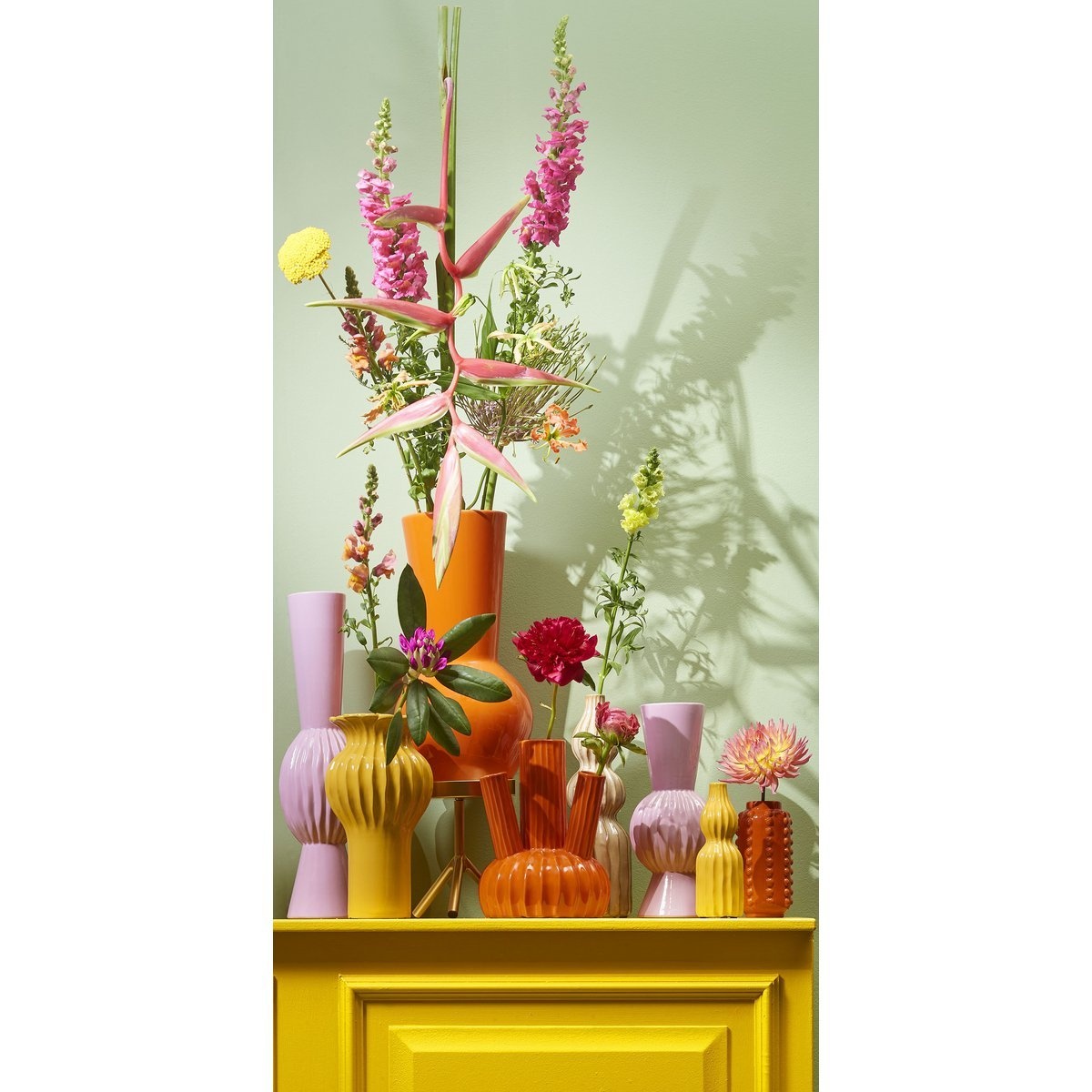 KantoormeubelenPlus Lora Vaas - H45 x Ø23 cm - Keramiek - Oranje