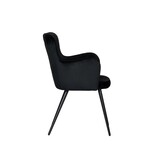 KantoormeubelenPlus Vleugelstoel zwart (Set van 2)