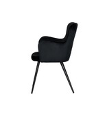 KantoormeubelenPlus Vleugelstoel zwart (Set van 2)