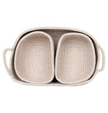 Teixo Basket - Mand, katoen, beige, set van 3