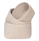 Cadima Basket - Mand, katoen, beige, set van 3