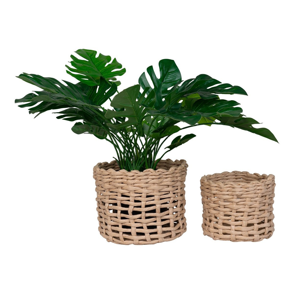 KantoormeubelenPlus Penela Basket - Mand, papier, lichtbruin, set van 2