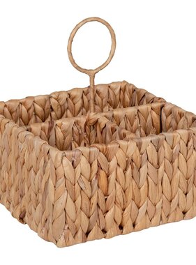 KantoormeubelenPlus Pleiku Opbergdoos - Opbergdoos, waterhyacint, naturel, 20x11x20 cm