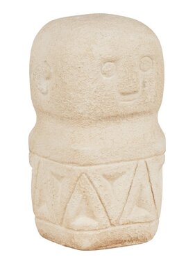 KantoormeubelenPlus Decoratie - Decoratie in cement, beige, 5,5x5,5x10 cm