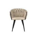 KantoormeubelenPlus Wave stoel beige (Set van 2)