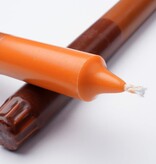 KantoormeubelenPlus Dip-dye Dinerkaars - Set van 2 - H25 cm - Oranje