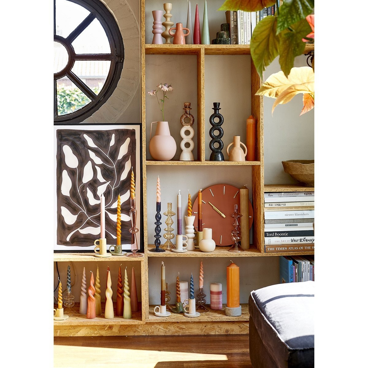 KantoormeubelenPlus Dip-dye Dinerkaars - Set van 2 - H25 cm - Oranje