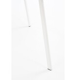 KantoormeubelenPlus Seatle Bijzettafel voor Buiten - H38 x Ø58 cm - Metaal - Wit