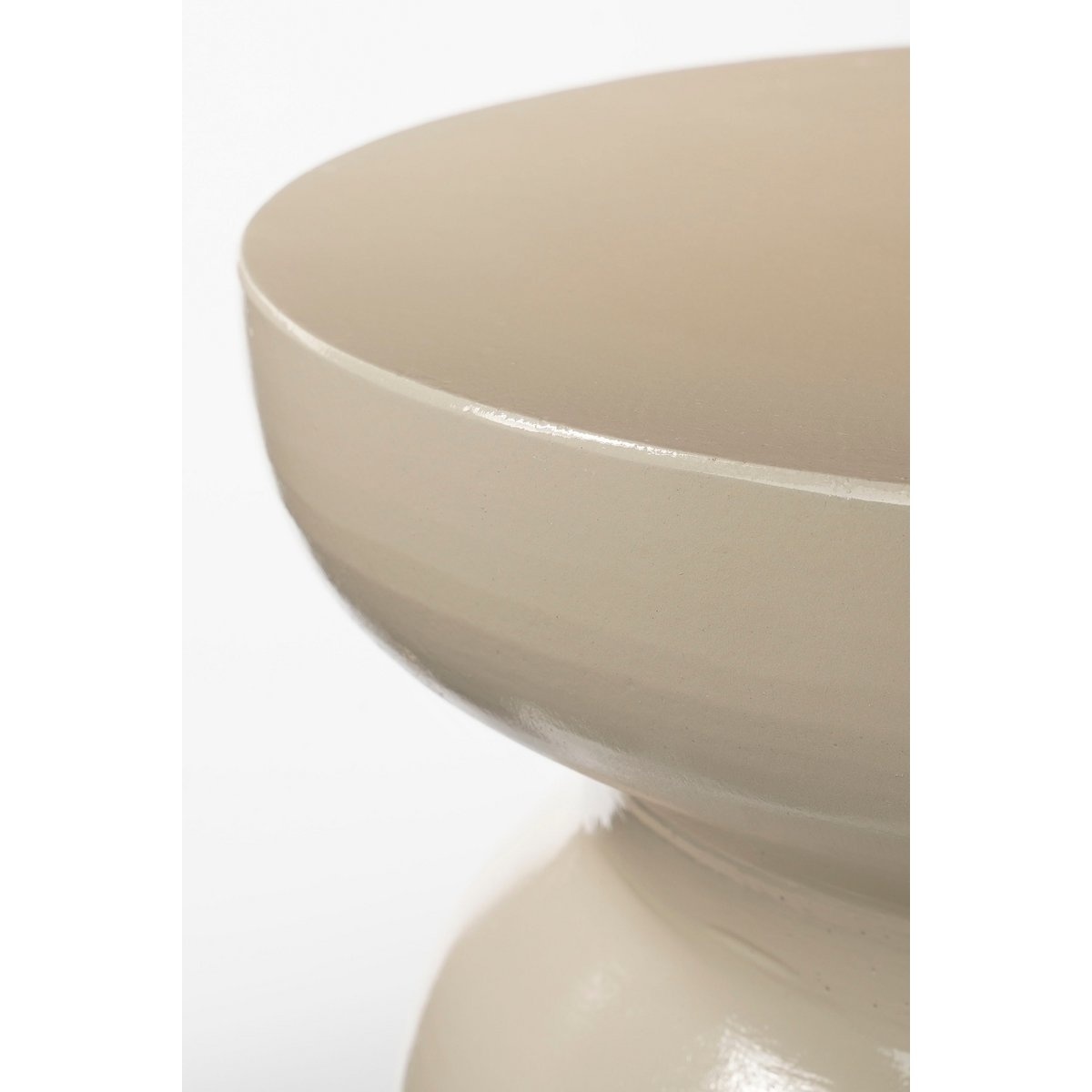 KantoormeubelenPlus Stage Bijzettafel - H45 x Ø35 cm - Cement - Beige