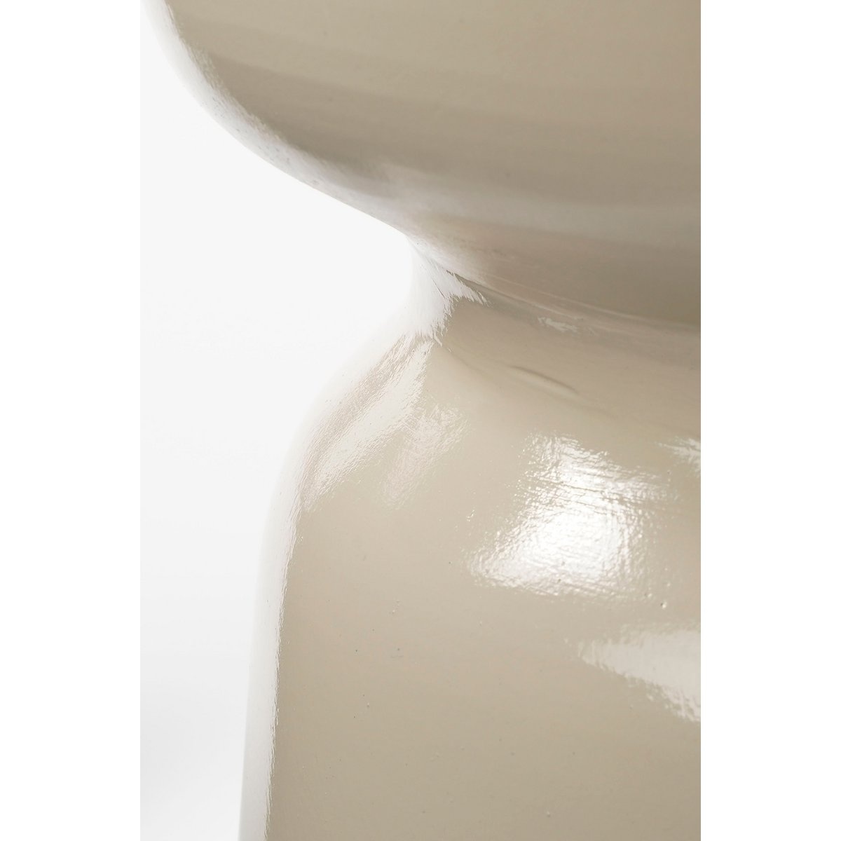 VidaXL Stage Bijzettafel - H45 x Ø35 cm - Cement - Beige