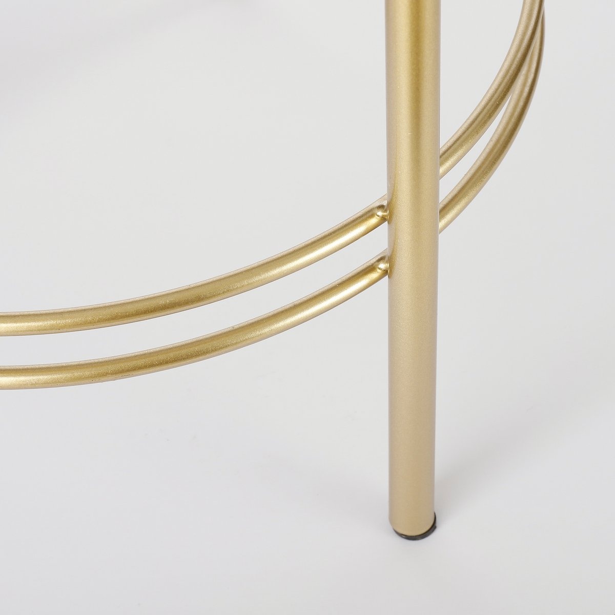 VidaXL Sverre Bloempot op Standaard - H81 x Ø28 cm - Wit, Goud
