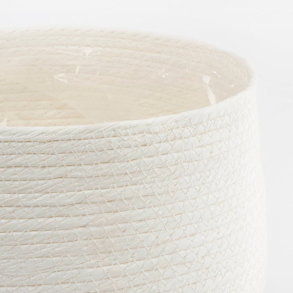 VidaXL Jorck Mand voor Planten - Set van 3 - H24 x Ø26 cm - Off White