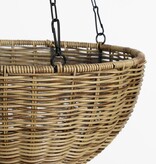 VidaXL Luso Hangende Mand voor Planten - H60 x Ø30 cm - Kunststof - Bruin