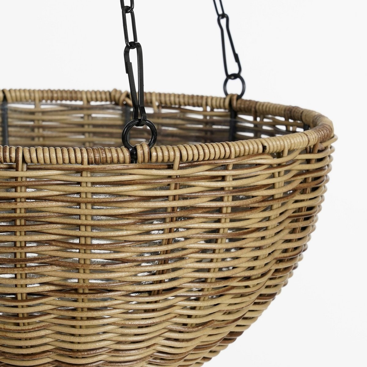 VidaXL Luso Hangende Mand voor Planten - H60 x Ø30 cm - Kunststof - Bruin