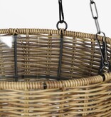 VidaXL Luso Hangende Mand voor Planten - H60 x Ø30 cm - Kunststof - Bruin