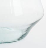 VidaXL Jive Vaas - H30 x Ø23,5 cm - Gerecycled Glas - Transparant