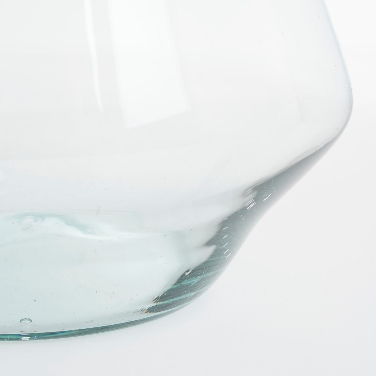VidaXL Jive Vaas - H30 x Ø23,5 cm - Gerecycled Glas - Transparant