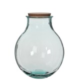 Olly Vaas - H38 x Ø29 cm - Gerecycled Glas - Transparant