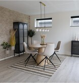 KantoormeubelenPlus Halifax hanger - hanger, messing, stoffen koord van 150 cm